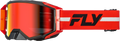 FLY RACING ZONE PRO GOGGLE RED/BLACK/GREY W/ RED MIRROR/SMOKE LENS