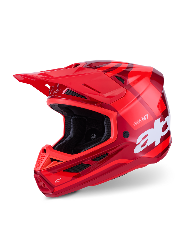 ALPINESTARS SM7 CORE HELMET RED GLOSSY MD