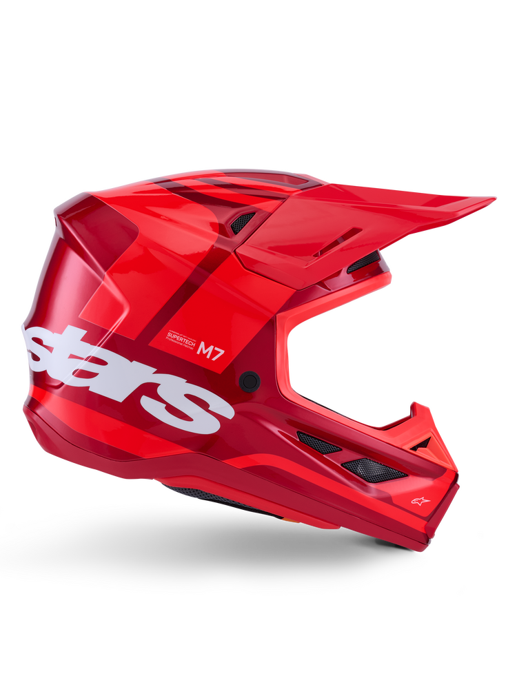 ALPINESTARS SM7 CORE HELMET RED GLOSSY MD