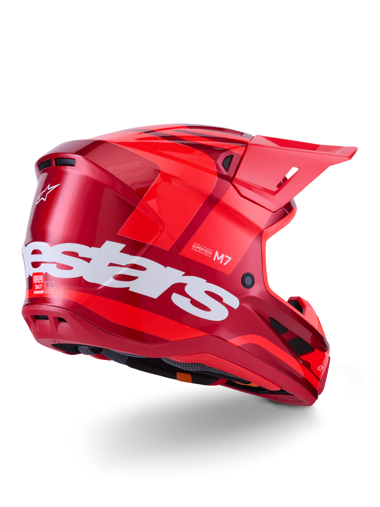 ALPINESTARS SM7 CORE HELMET RED GLOSSY MD