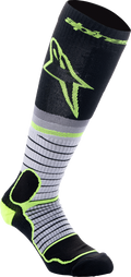 ALPINESTARS MX PRO SOCKS BLACK/GREY/YLW FLUO MD