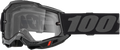 100-PERCENT ACCURI 2 ENDURO MOTO GOGGLE BLACK CLEAR LENS