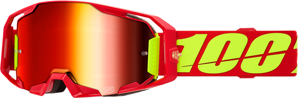 100-PERCENT ARMATIC GOGGLE RED MIRROR RED LENS