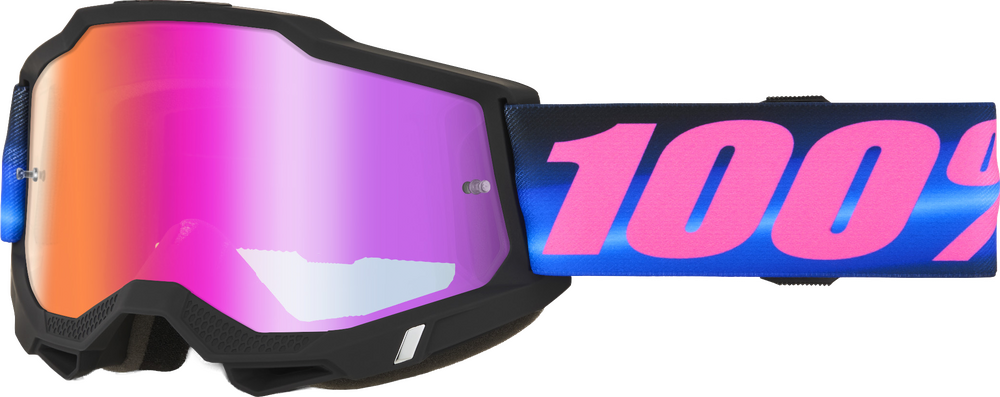 100-PERCENT ACCURI 2 GOGGLE SUPERDOME DARK RED MIRROR LENS