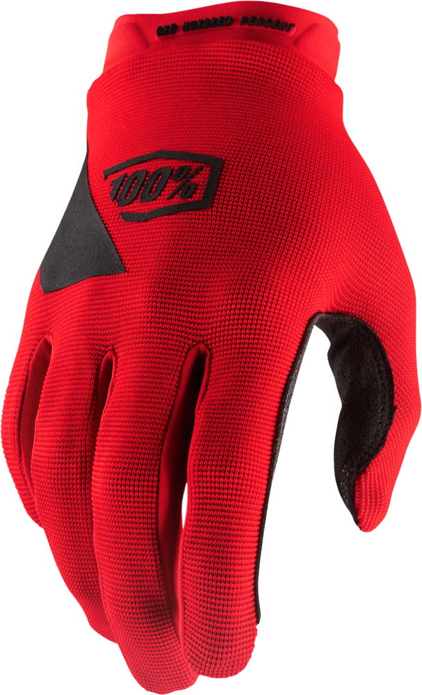 100-PERCENT RIDECAMP GLOVES RED SM
