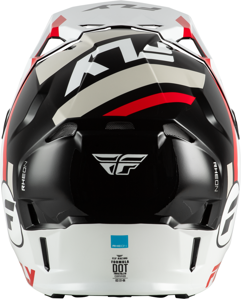 FLY RACING FORMULA CP SEAL HELMET WHITE/BLACK/RED MD