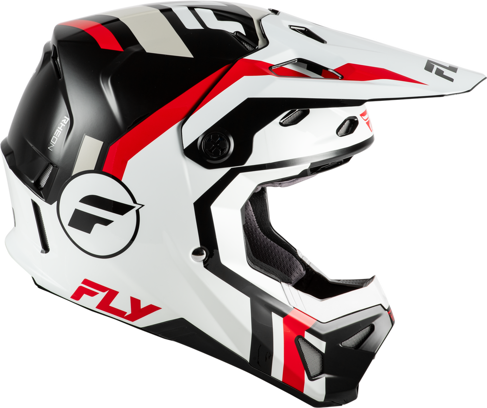 FLY RACING FORMULA CP SEAL HELMET WHITE/BLACK/RED MD