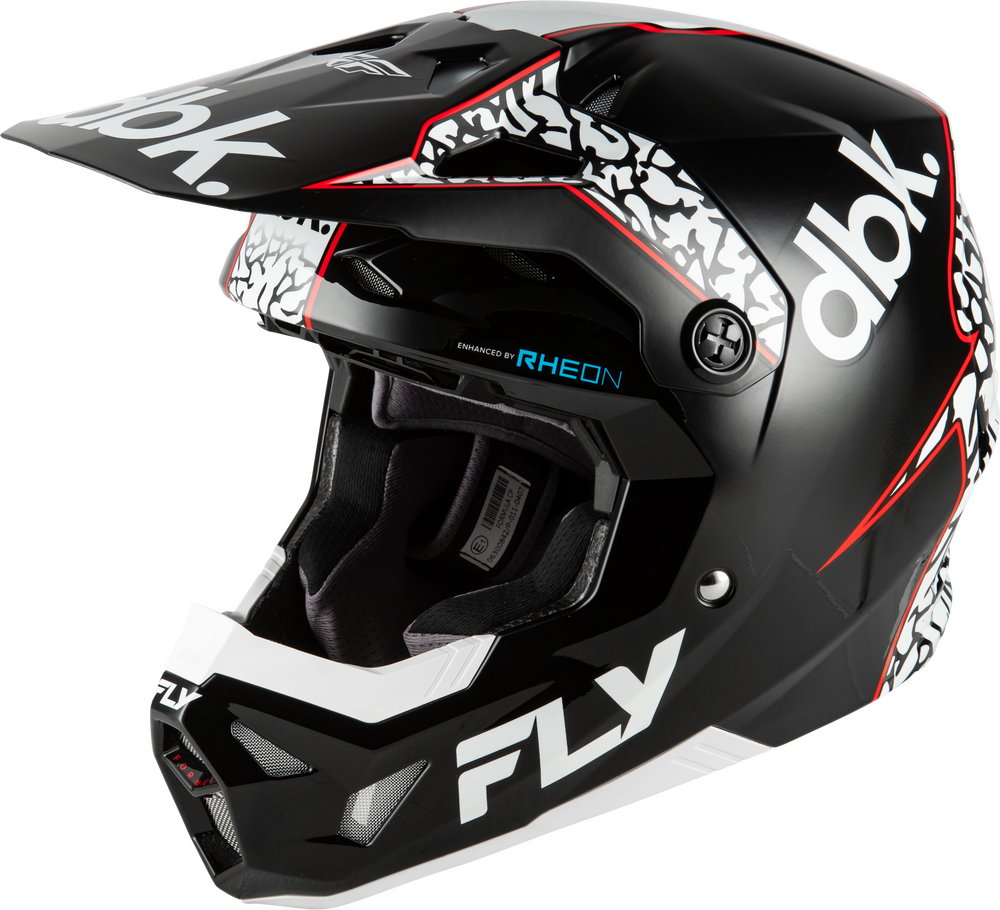 FLY RACING FORMULA CP DBK HELMET BLACK/WHITE/RED MD