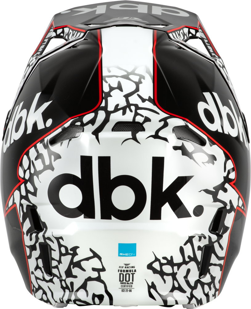 FLY RACING FORMULA CP DBK HELMET BLACK/WHITE/RED MD