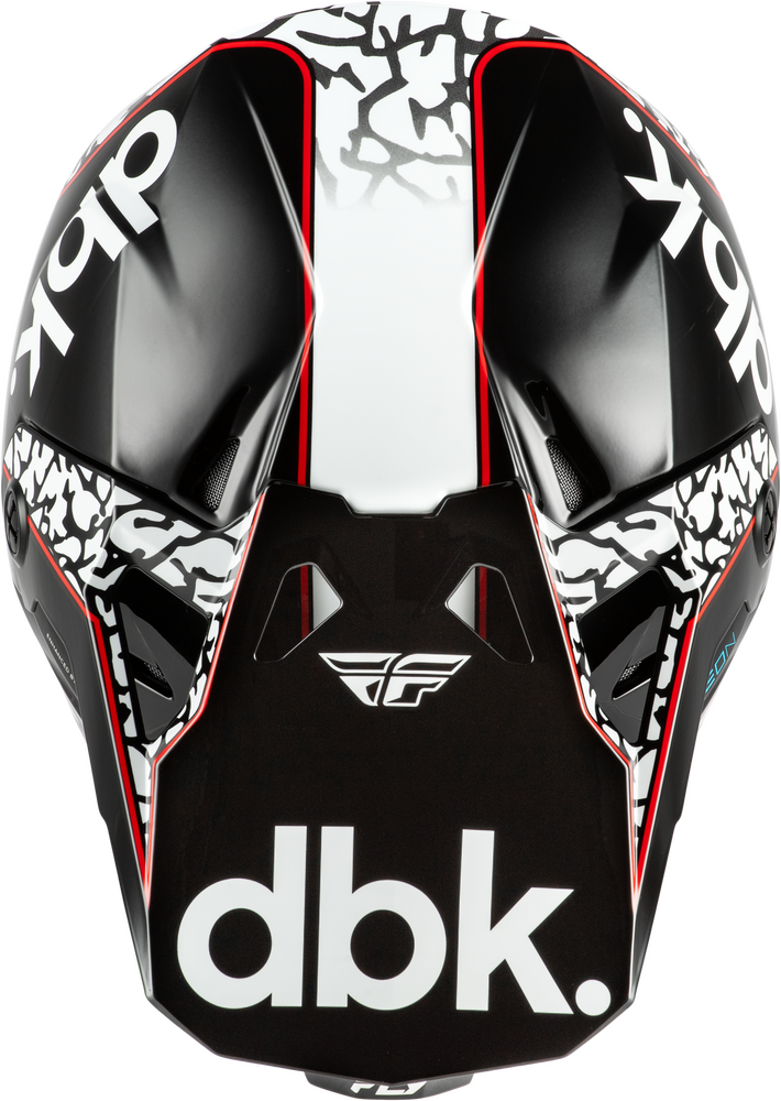 FLY RACING FORMULA CP DBK HELMET BLACK/WHITE/RED MD