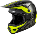 FLY RACING KINETIC CREST HELMET GREY/BLACK/HI-VIS
